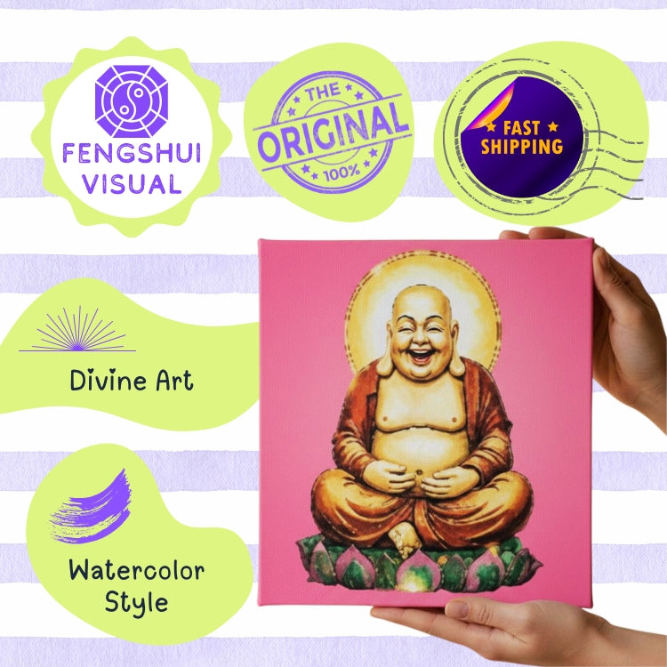 Money Buddha prosperity art featuring abundance and feng shui wealth energy