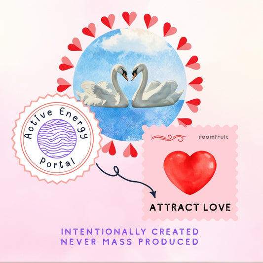 Circular design of love birds painting for feng shui love decor and home elegance.