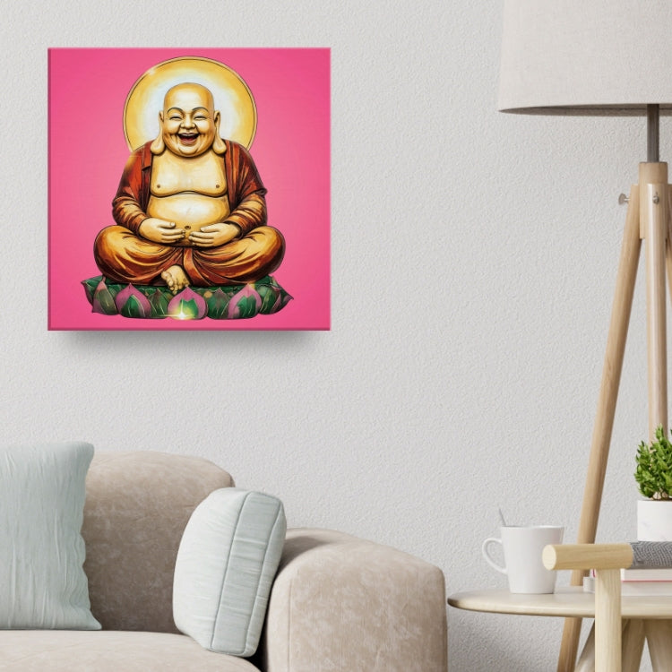 Wealth Buddha painting canvas for prosperity feng shui and financial success