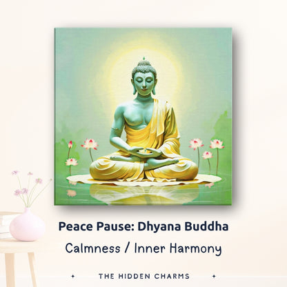 Zen wall decor featuring meditation Buddha art for calm, mindful spaces spiritual meaning