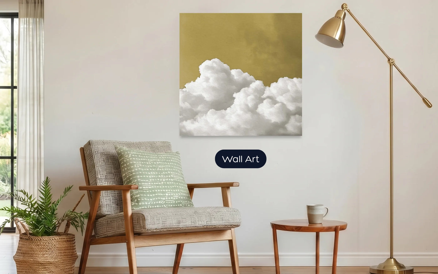  Cloud canvas wall art print — RoomFruit mood-curated canvas prints for Australian homes