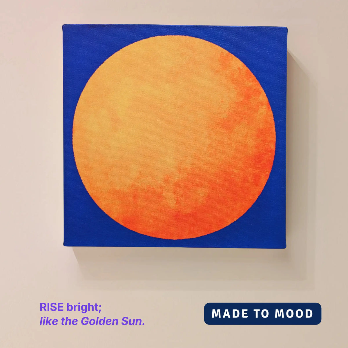 Neuro art canvas wall art: the rising sun on RISE Sun, the symbol behind the RISE mood