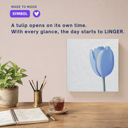 Neuro art canvas wall art: the half-open tulip on LINGER Tulip, the symbol behind the LINGER mood