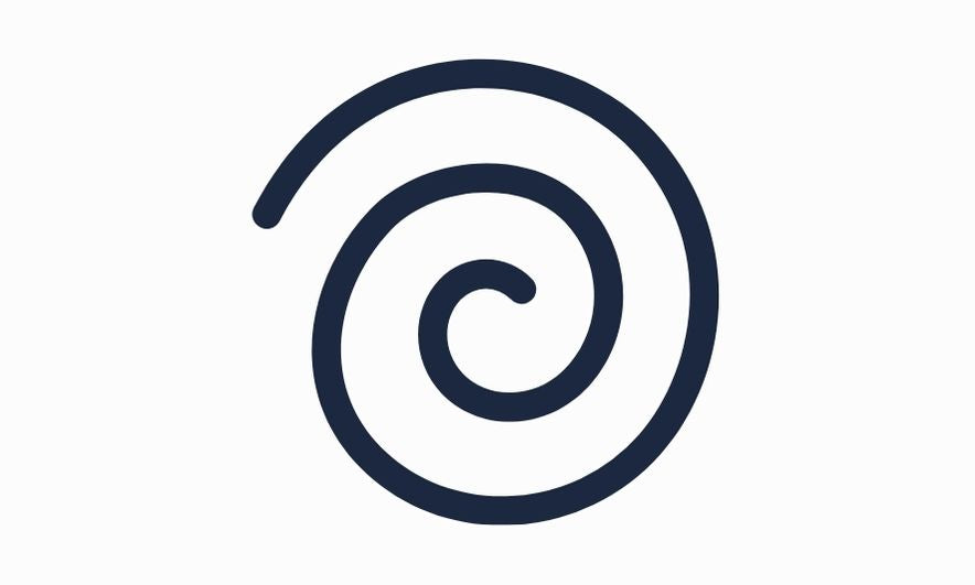 Spiral icon on a white background