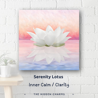 spiritual meaning of zen wall decor featuring white lotus canvas for calm and inner peace